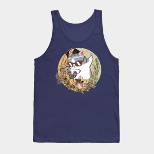 hold on i see a cat vintage cat mom kitten funny cat Tank Top